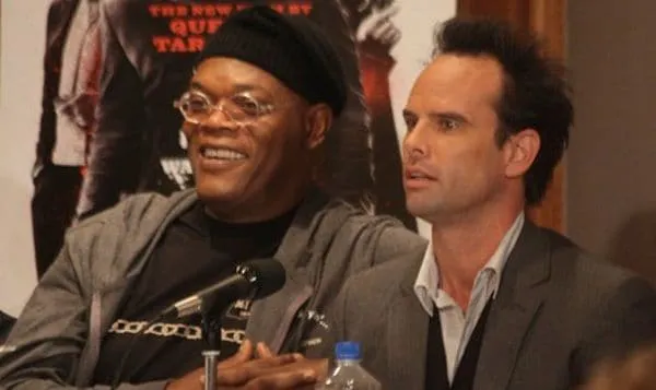 Samuel L Jackson (Stephen) and Walton Goggins (Billy Chase) speaking about Candyland