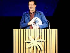 Efthymis Filippou with his honorary award