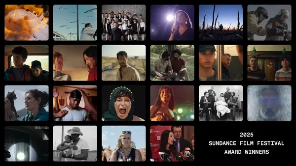 Top L–R: Zodiac Killer Project. Mad Bills to Pay (or Destiny, dile que no soy malo), Mr. Nobody Against Putin, Coexistence, My Ass!, 2000 Meters to Andriivka, Cutting Through Rocks; Second Row L-R: DJ Ahmet, Two Women, The Things You Kill, Sabar Bonda (Cactus Pears), Plainclothes, Twinless; Third Row L-R: Sorry, Baby, Ricky, Atropia, Selena y Los Dinos, Life After, André is an Idiot; Bottom L–R: The Perfect Neighbor, Seeds, East of Wall, Prime Minister