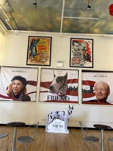 The Friend display at the Angelika Film Center