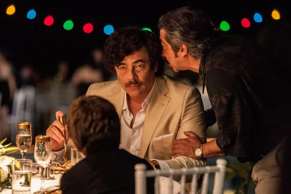 Benicio Del Toro as Pablo Escobar in Escobar: Paradise Lost