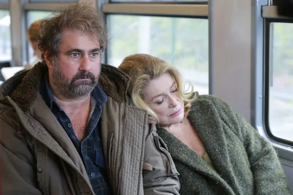 Gustave Kervern and Catherine Deneuve in Pierre Salvadori's In The Courtyard