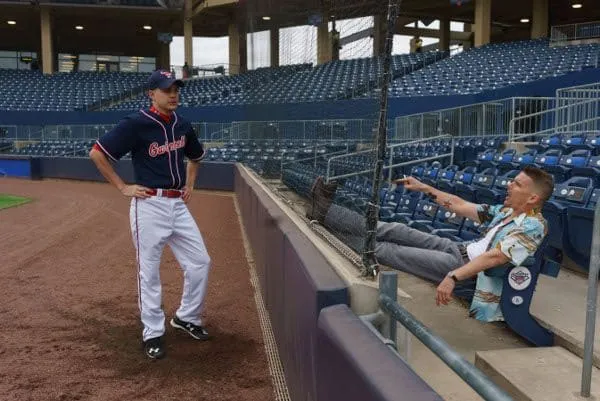 Hopper Jr. (Johnny Simmons) , Hopper Sr. (Ethan Hawke). After serving time in prison, Hopper Sr. makes an unsolicited visit to his son offering his theory on why young Hopper is having difficulty on the pitcher's mound. 