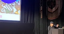 SODA JERK presenting at the GSFF closing ceremony