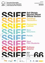  San Sebastian main poster image for 66th edition - photo by Courtesy of San Sebastian Film Festival