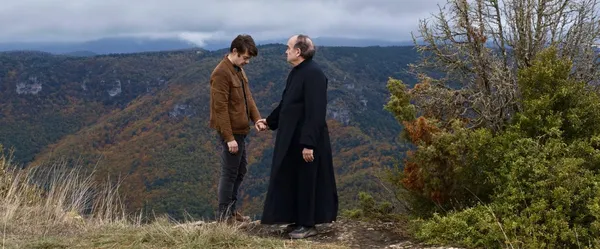 The mysterious Jérémie (Félix Kysyl) and Father Griseul (Jacques Develay) in Alain Guiradie’s Misericordia. Kysyl on director Alain Guiraudie: 'He wanted to keep the mystery from me and the other actors and perhaps even from himself'