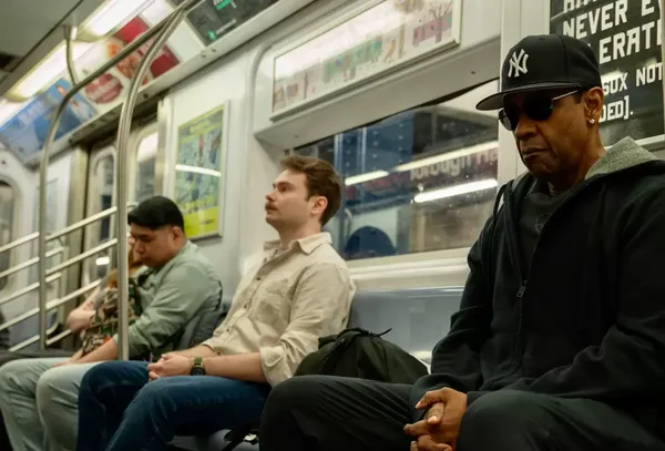 Denzel Washington rides the New York subway in search of kidnappers in Spike Lee’s Highest 2 Lowest